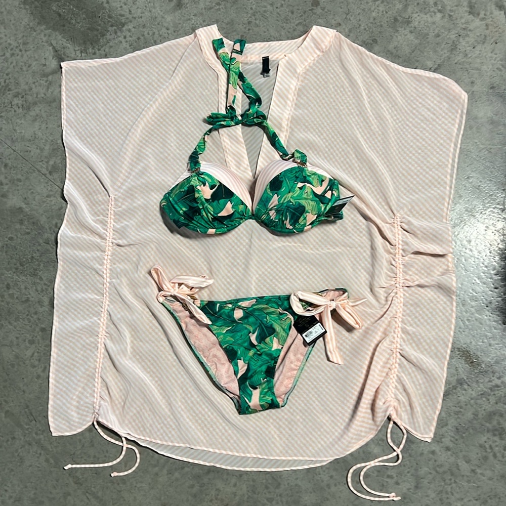 NWT Victoria’s Secret Swim Suit and Cover Up (Set)